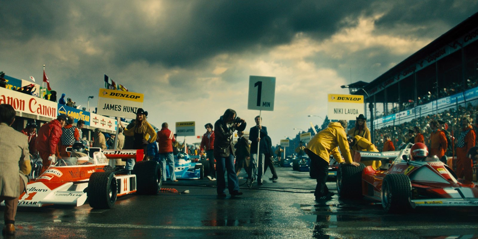 Promokuva Rush-elokuvasta