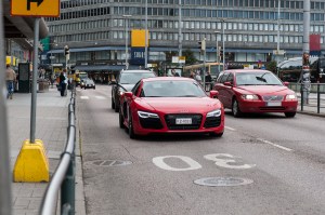 Audi R8 V10 Makkaratalon kulmilla