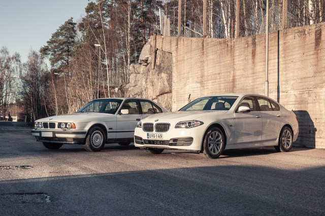 BMW 518: E34 ja F10 etuviistosta