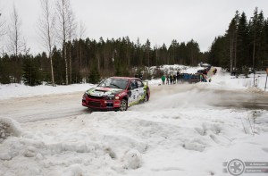 #16 Jussi Vainionpää / Mitsubishi Lancer Evo 9. Pohjanmaa-ralli, EK4.