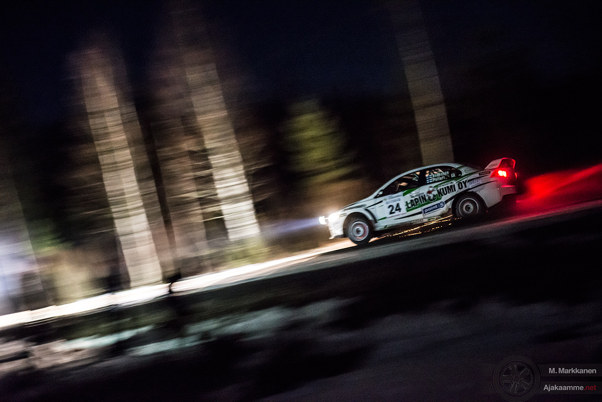 #24 Ville Ruokanen / Mitsubishi Lancer Evo 10. Pohjanmaa-ralli, EK1.