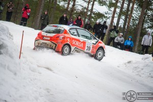 #39 Taisko Lario / Peugeot 208 R2. Pohjanmaa-ralli, EK3.