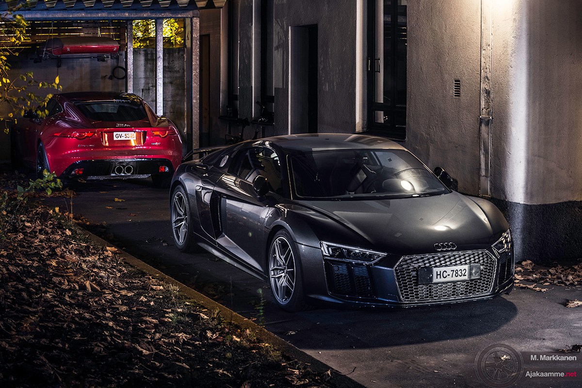 Jaguar F-Type ja Audi R8